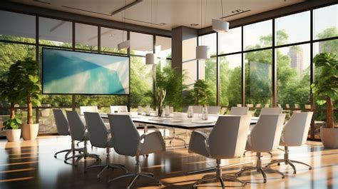 Premium AI Image | Modern office Conference room interior