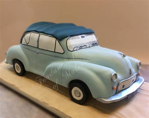 Morris Minor XL Decorated Cake By Fondant Fantasies Of CakesDecor