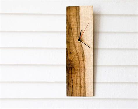 Rectangular Wooden Wall Clock / Modern Minimalist Wall Decor ELIAN - Etsy | Wall clock modern ...