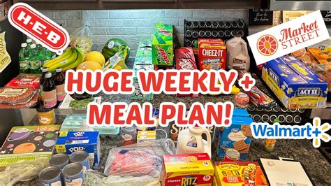 Huge Weekly Grocery Haul And Meal Plan Huge Weekly Grocery Haul With