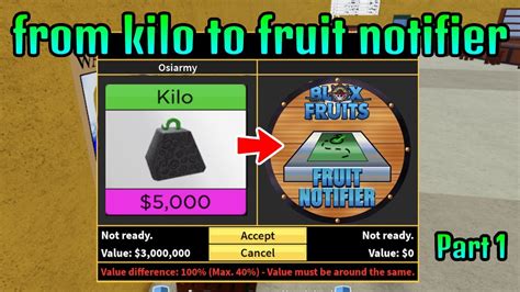 Trading From Kilo To Fruit Notifier In Blox Fruit Big W Trades 🔥 Part 1 Youtube