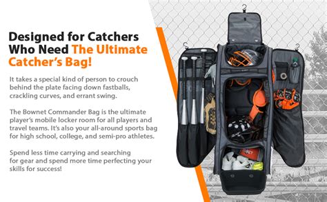 Bownet Commander Catchers Bag Durable Baseball And