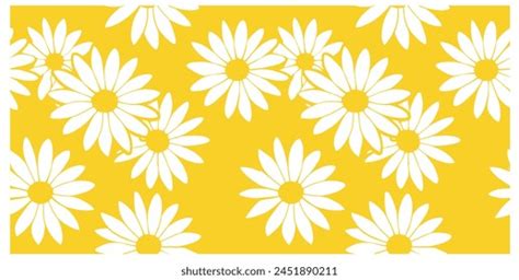 Daisy Pattern Seamless Flower Vector File Stock Vector (Royalty Free ...