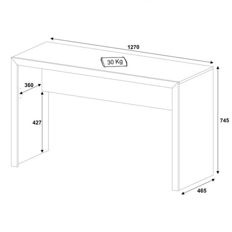 Mesa Escrivaninha Work Branco Pnr M Veis