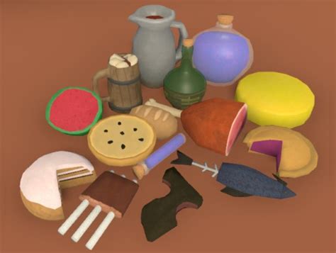 Rpg Food And Drinks Pack 3d 食物 Unity Asset Store