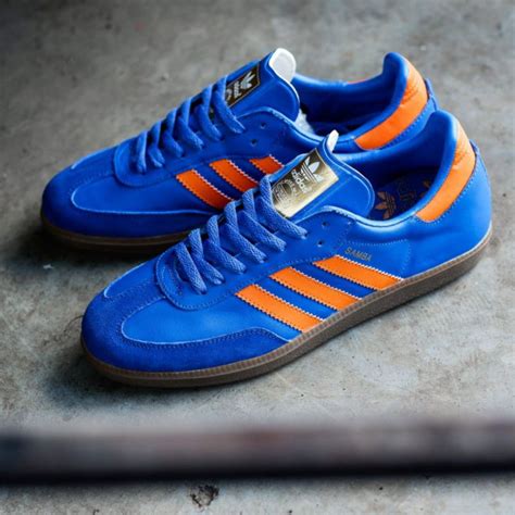 Jual Adidas Samba Classic Dublin Blue Orange Original Shopee Indonesia