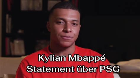 Kylian Mbappé Statement über PSG und sein Ausstieg YouTube