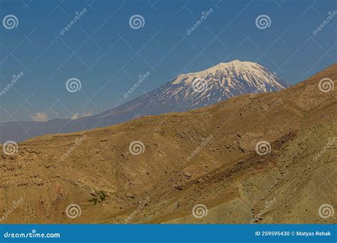 View of Ararat Mountain, Turk Stock Photo - Image of scenic, outdoors ...