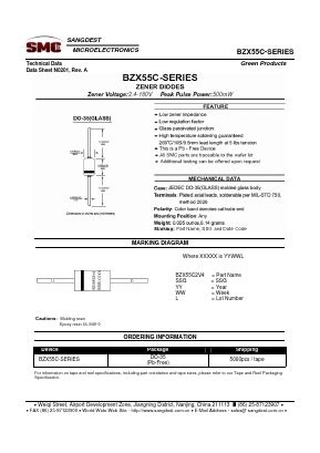 BZX55C Datasheet PDF - Sangdest Microelectronic (Nanjing) Co., Ltd