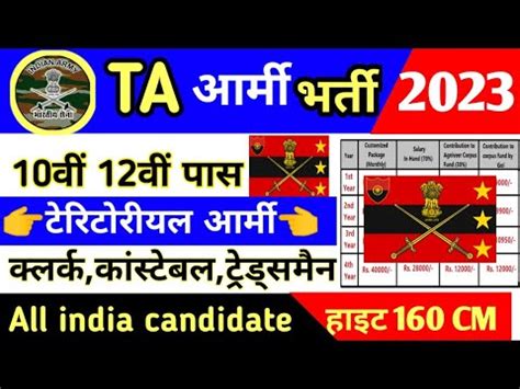 Join Territorial Army Ta Army Open Rally Bharti Ta