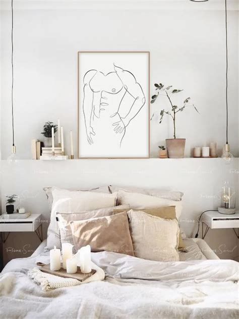 Erotic Art Naked Man One Line Art Nude Line Drawing Etsy Artofit