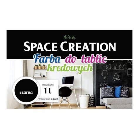 Farba Tablicowa CZARNA Space Creation 1 Litr Fifishop Pl Sklep Dla