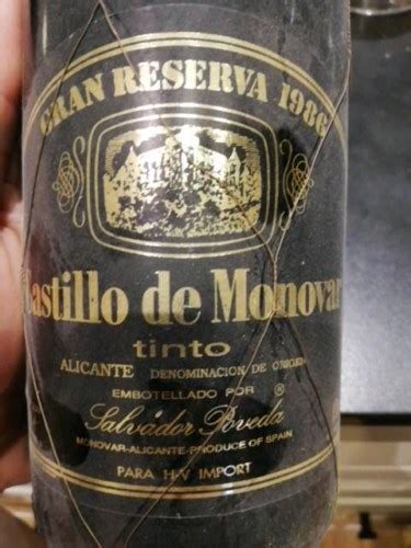 Castillo De Mon Var Gran Reserva Monastrell Vivino Us