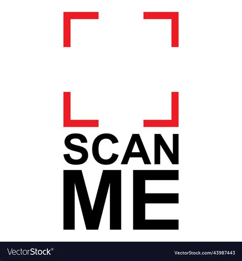 Scan me icon qr code Royalty Free Vector Image