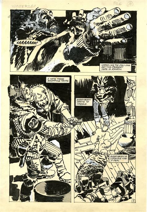 Albert Moy Original Comic Art Winterworld Wintersea By Jorge Zaffino