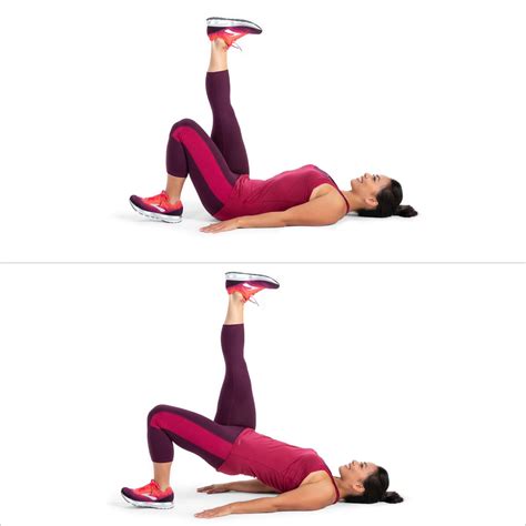 Single Leg Bridge Lower Body Workout With Weights Popsugar Fitness