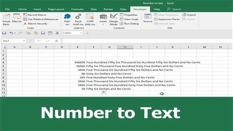 How To Convert Number To Text In MS Excel 2016 YouTube