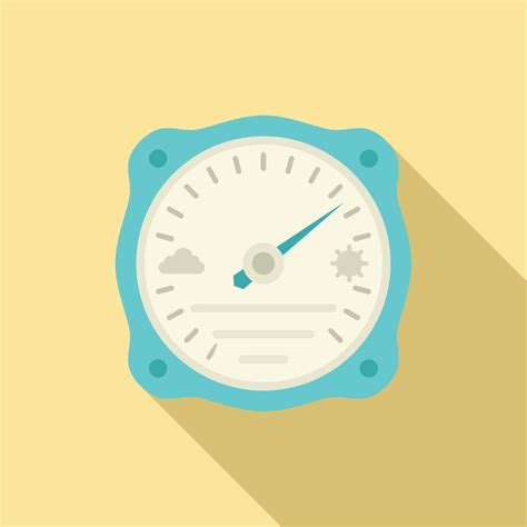 Humidity Barometer Icon Flat Style 14521679 Vector Art At Vecteezy