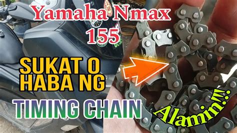 Yamaha NMAX 155 Sukat O Haba Ng TIMING CHAIN At Paano Ito Bilangin Ng