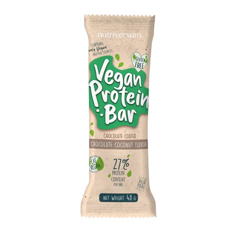 Baton Proteic Vegan Protein Bar Fara Lactoza Si Gluten Nutriversum