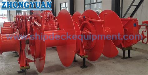 Double Drum Single Warping End Electric Hydraulic Mooring Winch Ship