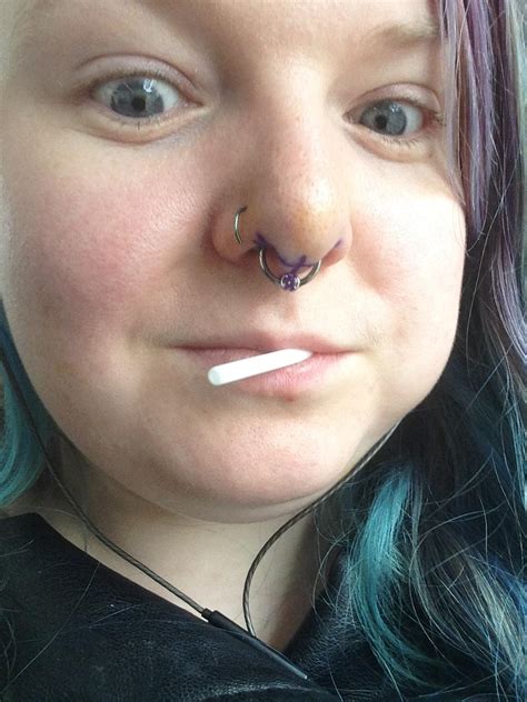 After Wanting It Half My Life I Finally Got My Septum Pierced Today