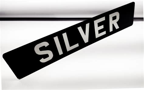 Black And Silver Smooth Acrylic Number Plates Autoplate