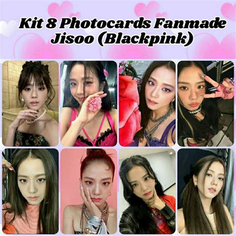 Kit 8 Photocards Jisoo Blackpink Selca Fanmade Shopee Brasil