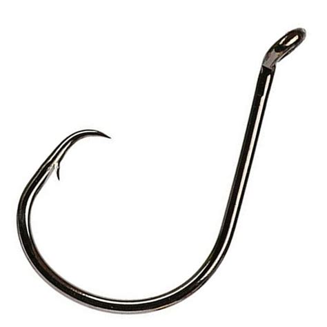 50pcs Fish Strong Offset Sport Circle Fishing Hook Black High Carbon