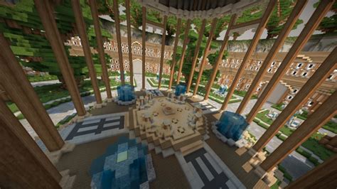 Minecraft Hub Lobby Spawn 100x100 [download] Minecraft Map