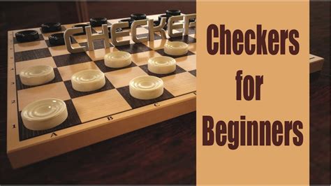 Checkers For Beginners Youtube