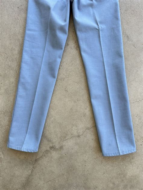 60s LEVIS Big E Sta Prest W 31 L 32 Pants USA Blue Mo Gem