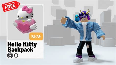 Get Adorable Hello Kitty Backpack 😍😘 Roblox 2022 Roblox New Free