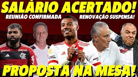 Flamengo Acerta Sal Rios De La Cruz Proposta Na Mesa Renova O