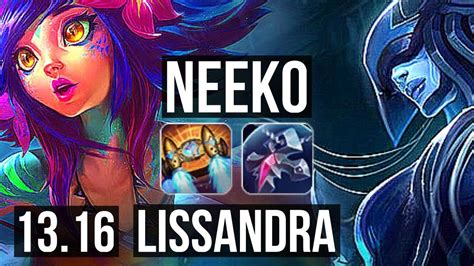 Neeko Vs Lissandra Mid 5 1 12 68 Winrate Kr Challenger 13 16