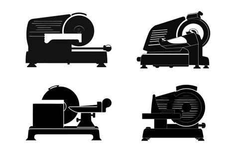 Meat Slicer Silhouette Royalty Free Vector Image