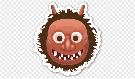 Emoji Ogre Oni Pegatina Goblin Emoji Color De Manzana Emoji Emoticon