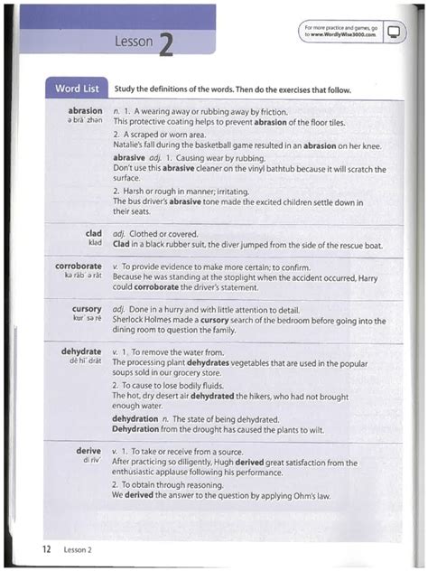Wise 8 Lesson Answers