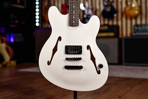 Fender Tom Delonge Starcaster Satin Olympic White Guitar Gear Giveaway