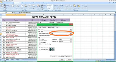 Cara Membuat Tabel Header Di Excel Hongkoong