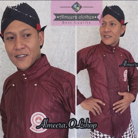 Jual Surjan Alusan Motif Hujan Gerimis Surjan Lurik Raja Keong Istimewa