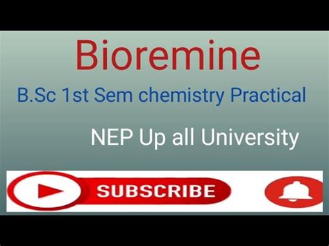 Bsc 1st Semester Chemistry Practical YouTube