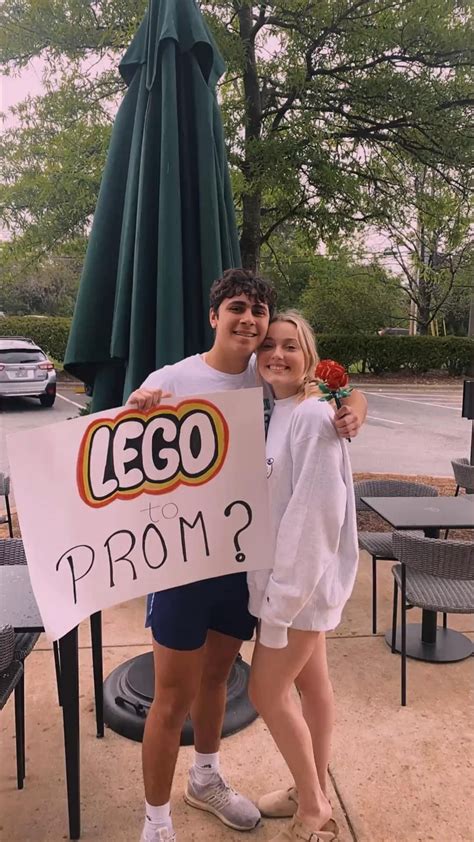 Promposal Cute Couple Aesthetic Prom Proposal Lego Flowers Couple Inspiration Prom Artofit