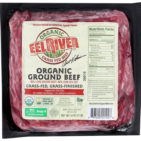 Eel River Organic Ground Beef 16 Oz Delivery Or Pickup Near Me