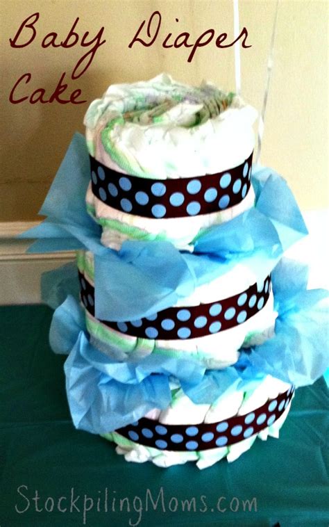 How to make a Baby Diaper Cake