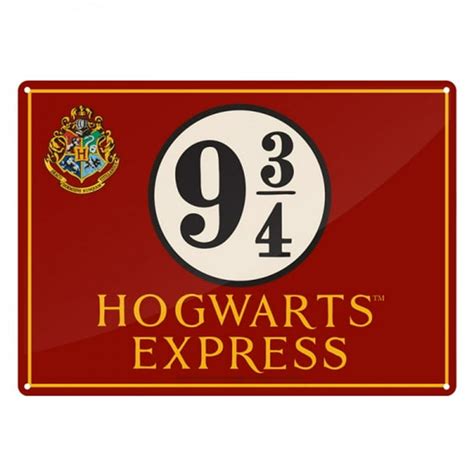 Harry Potter Hogwarts Express Small Tin Sign - Walmart.com - Walmart.com