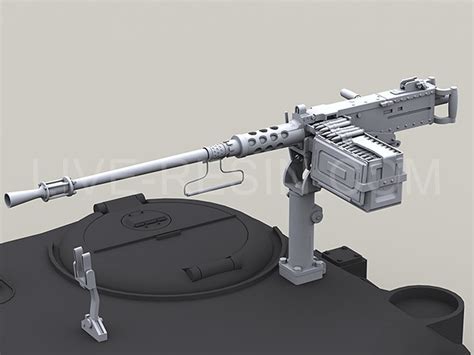 M2hb Browning 50 Caliber Machine Gun With Flash Hider Tank Version