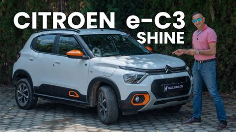 Citroen e-C3 Shine. Higher variant of Citroen e-C3 lineup. - YouTube