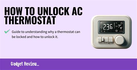 How To Unlock An Ac Thermostat Unlocking Ac Thermostats