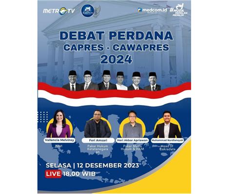 Catat Ini Link Streaming Nonton Debat Capres 2024 Perdana Nanti Malam